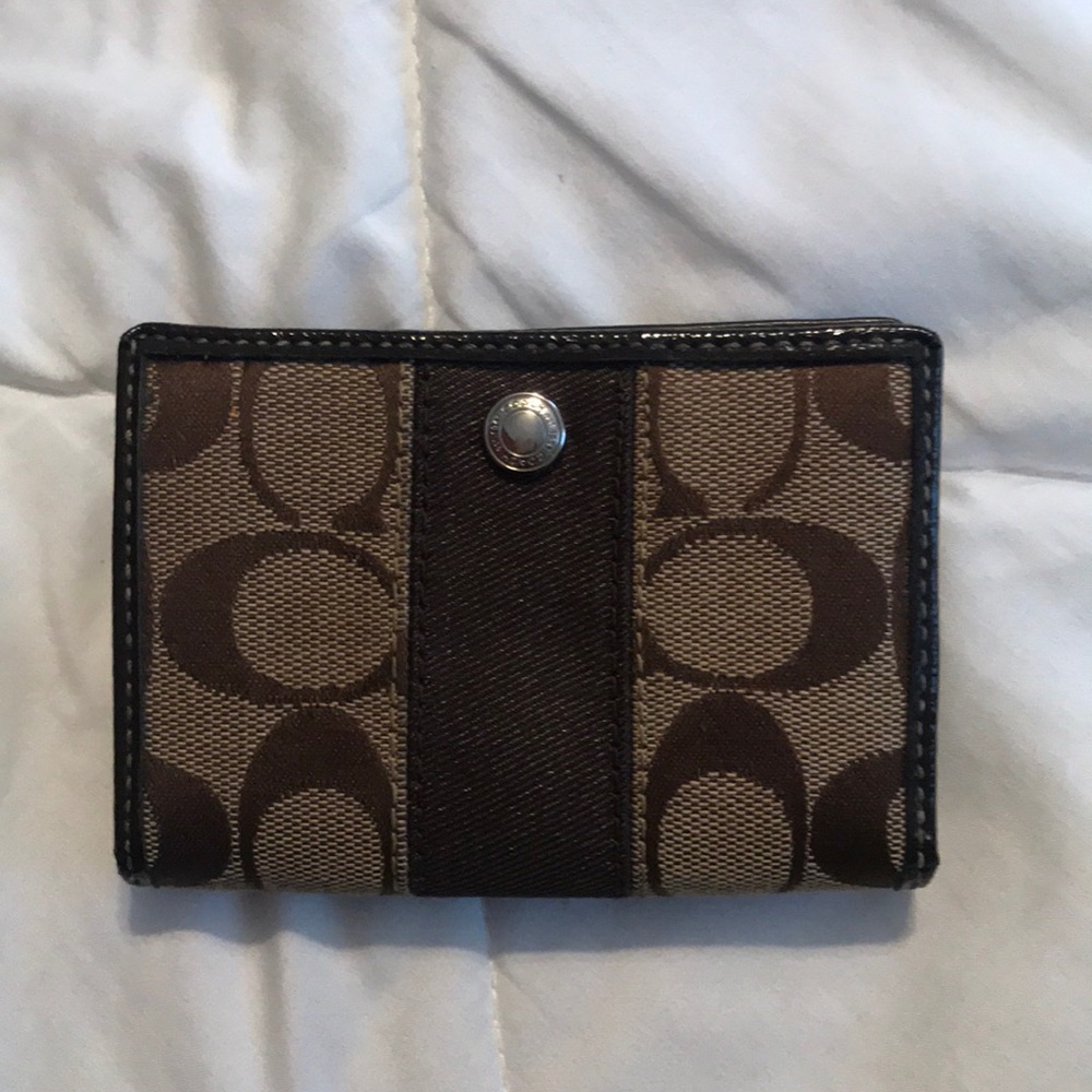 Authentic Coach Monogram Wallet